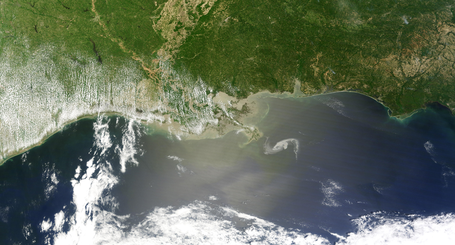  Photo NASA satelliteoil-06фотографии со спутника Мексиканский залив разлив нефти, нефтяное пятно