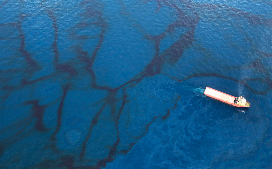 Нефтянное пятно Мексиканский залив фото
